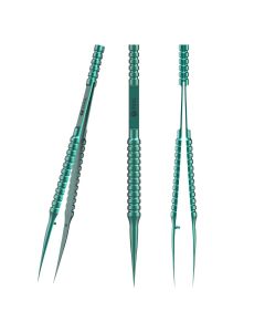 2UUL blueT Straight Head Titanium Alloy 0.1 Blue Tweezer