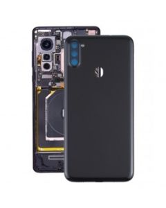 Samsung A11 Compatible Back Cover (With Camera Lens) Black