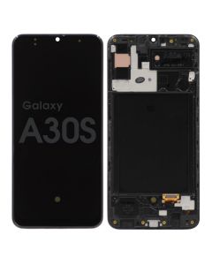 Samsung A30s Screen Assembly Prism Crush Black (Service Centre Part)