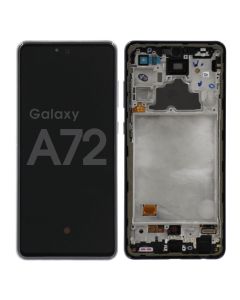 Samsung A72 Screen Assembly Awesome Black (Service Centre Part)