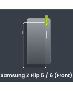 Nuglas Premium Samsung Z Flip 5 / 6 (Front Screen) Tempered Glass Screen Protectors [No Packaging]