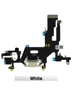 iPhone 11 Compatible Charge Port Flex White