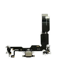 iPhone 15 Pro Compatible Charge Port Flex Black Titanium