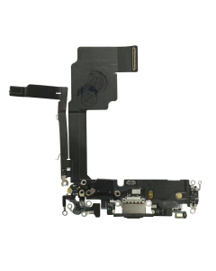 iPhone 15 Pro Max Compatible Charge Port Flex Black Titanium