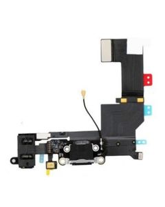 iPhone 5S Compatible Charge Port + Headphone Jack + Mic Flex - Space Grey