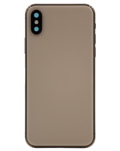 iPhone XS Compatible Back Housing Gold [With Small Parts & No Logos]