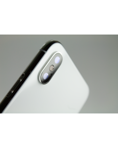 iPhone X Compatible Back Housing White [No Small Parts & No Logos]