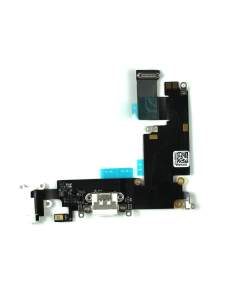 iPhone 6 Plus Compatible Charge Port + Headphone Jack + Mic Flex Cable White