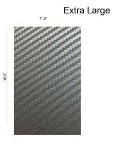 Carbon Fiber Film: Silver, Extra Large
