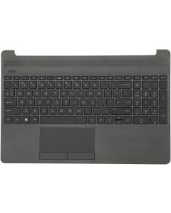 Keyboard Palmrest Touchpad Assembly For HP 250 255 256 G8 Grey