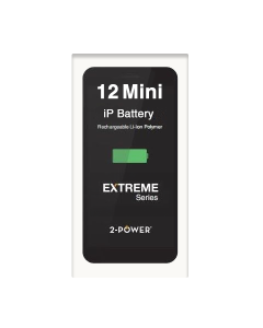 iPhone 12 Mini Compatible 2-Power Extreme High Capacity Battery [2460mAh] 10% Extra Runtime Than OEM