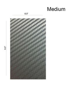 Carbon Fiber Film: Silver, Medium