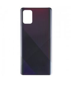 Samsung A71 Compatible Back Cover (With Camera Lens) Prism Crush Black