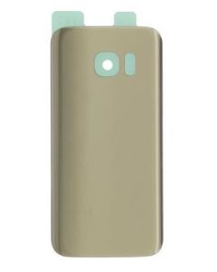 Samsung S7 Compatible Back Cover (With Camera Lens) [No Logos] Gold