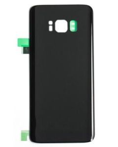 Samsung S8 Compatible Back Cover (With Camera Lens) [No Logos] Midnight Black