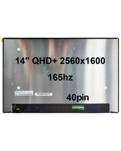 14" QHD+ Laptop LCD 2560x1600 40pin BRHS 165hz Nano Edge No Tabs Glossy [SCR9083B]