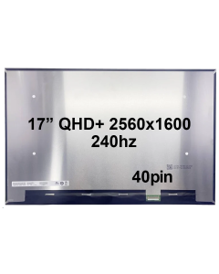 17" QHD+ Laptop LCD 2560x1600 40pin BRHS 240Hz Nano Edge No Tabs Matte [SCR9084B]