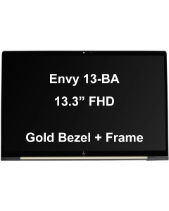 13.3" Touch Screen Assembly LCD FHD 1920x1080 Gold For HP Envy 13-BA