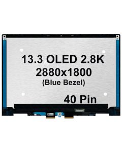13.3' Touch Screen Assembly OLED 2.8K 2880x1800  For HP Envy X360 13-BF (Blue Bezel)