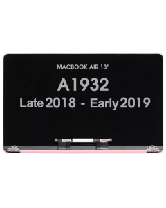 Screen Assembly for - Macbook Air 13" (A1932) Late 2018 (Not 2019) Rose Gold
