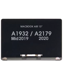 Screen Assembly for - Macbook Air 13" (A2179) 2020 & (A1932) 2019 (Not 2018) Space Grey