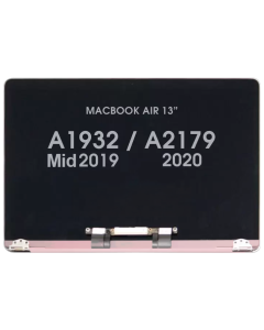 Screen Assembly for - Macbook Air 13" (A2179) 2020 & (A1932) 2019 (Not 2018) Rose Gold