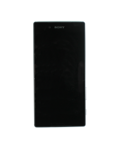 Sony Xperia Z5 E6653 Compatible Single Sim LCD Assembly with Frame Black Aftermarket