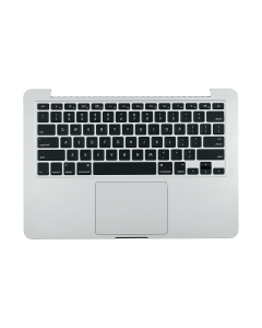 Top Cover Keyboard Assembly - Macbook Pro 13" (A1502) Late 2013 - Mid 2014 Silver