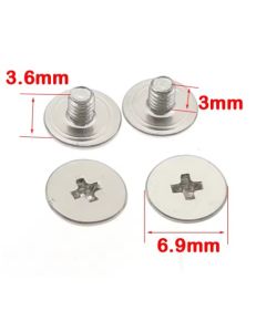 Laptop Hinge Generic Screws (M2.5 Flat 6.9 x 3.6 x 3) - Pack of 10
