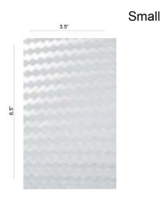 Carbon Fiber Film: White, Small