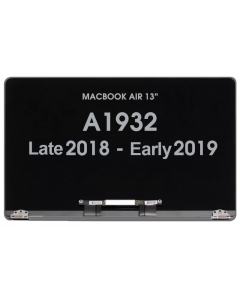 Screen Assembly for - Macbook Air 13" (A1932) Late 2018 (Not 2019) Space Grey